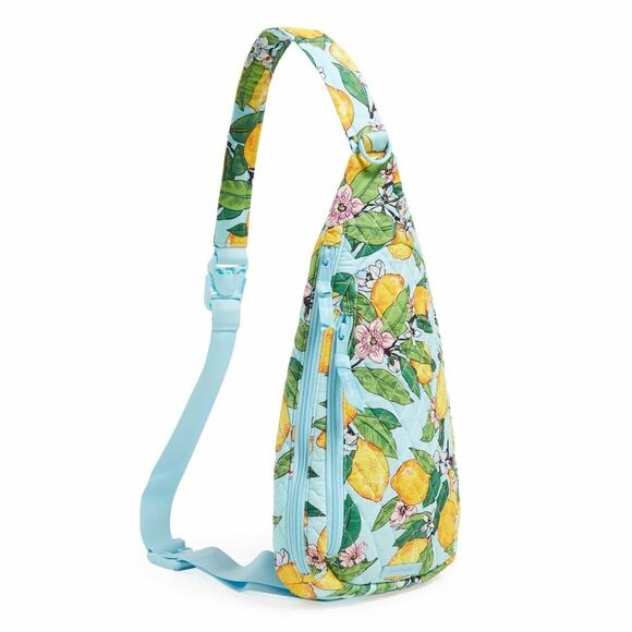 Vera Bradley NEW Essential Sling Bag Purse Backpack ~ Lemon Grove Print  NWT main image 5